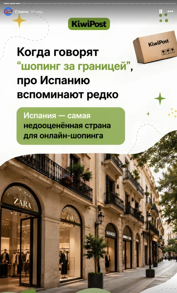 Международная компания доставок KIWIPOST — материалы проекта